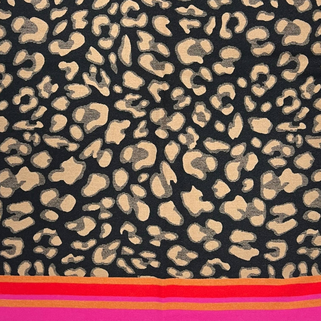 Leopard cashmere blend: Red