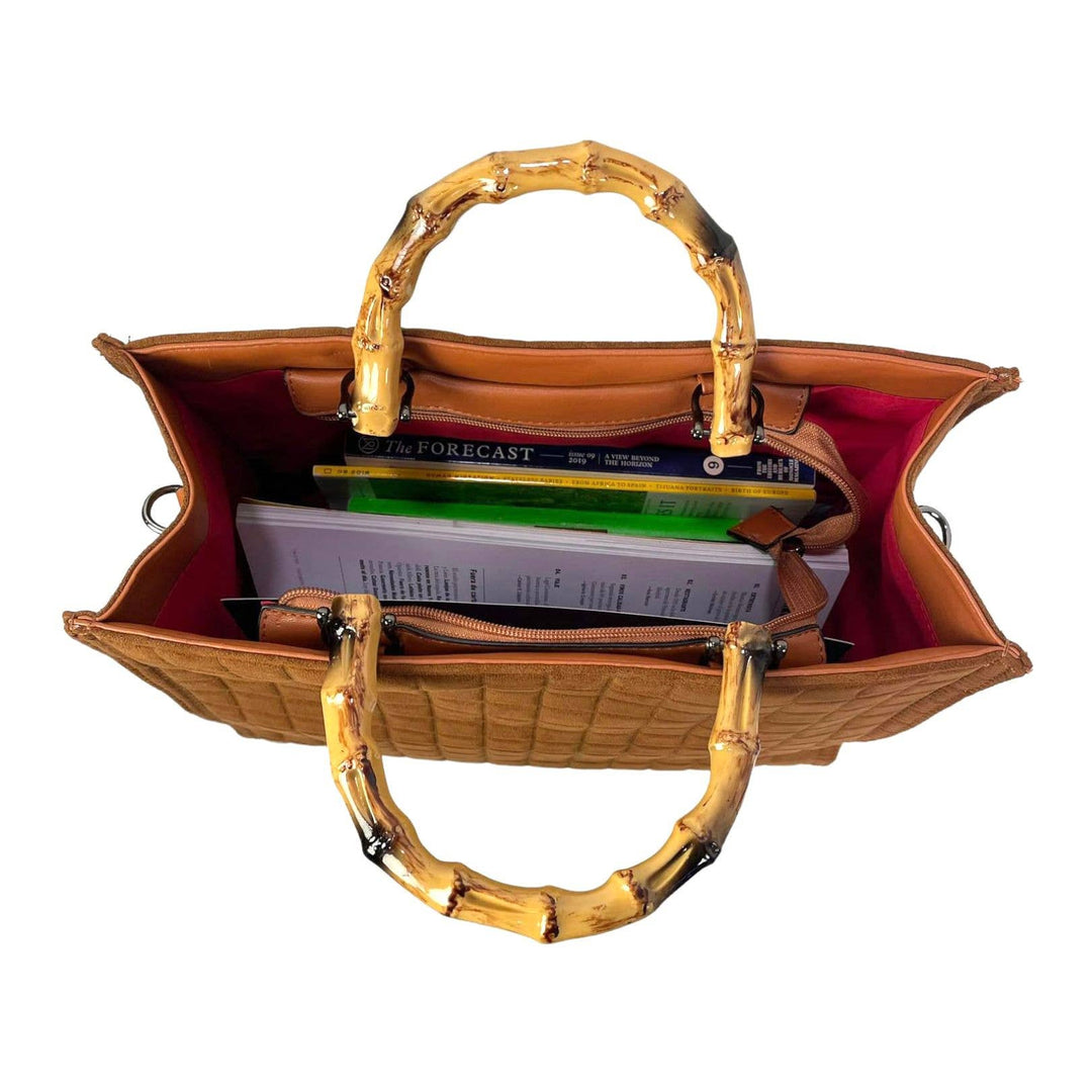 Bag w/ Bamboo Handles: Black
