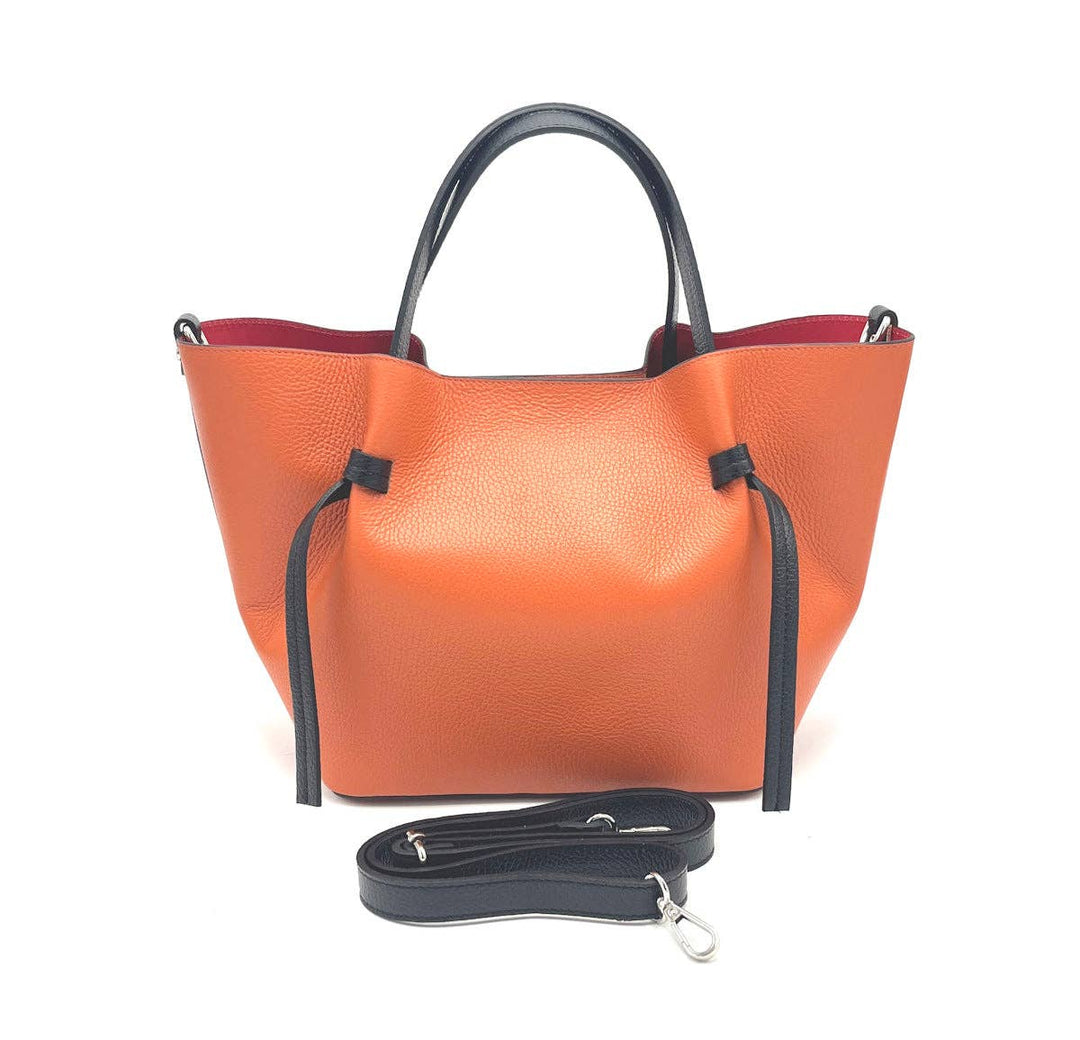 Leather bag, Made in Italy,112544: Taupe