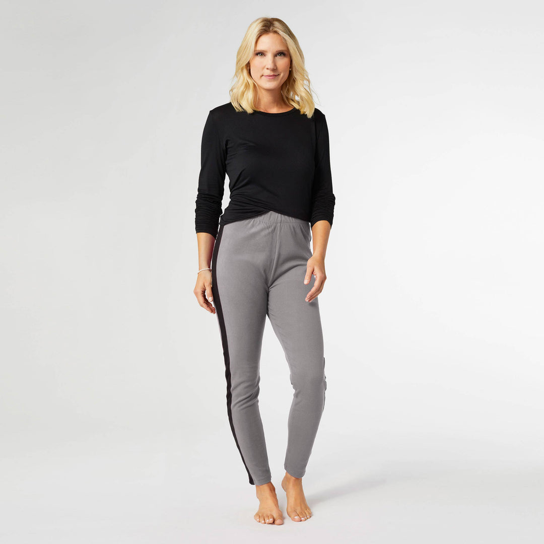 Brushed Legging with Side Stripe: Lagoon / S/M