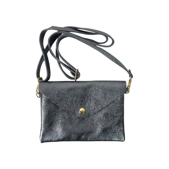 Leather Bag: Silver