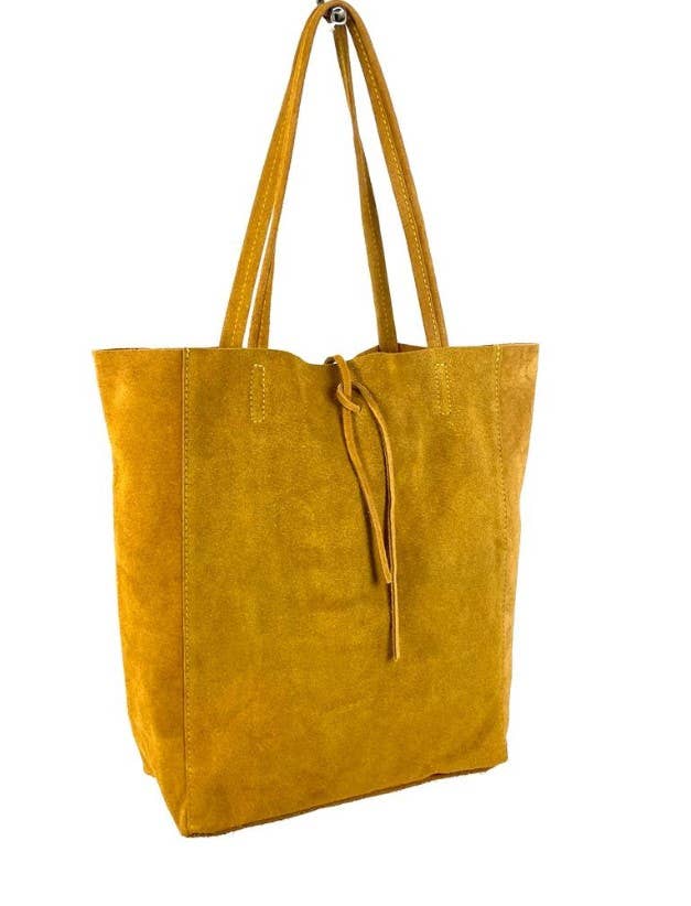 Italian Leather Bag Suede:Toupe
