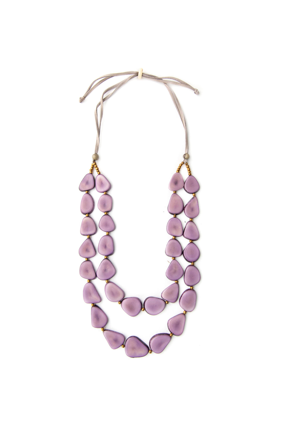 Marlene Necklace: Onyx Black/Charcoal Gray