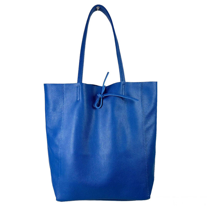 Italian Leather shopper: Black