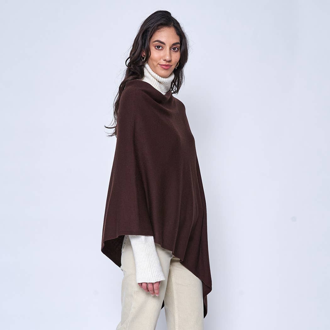 Scarf Poncho: BLK / One Size