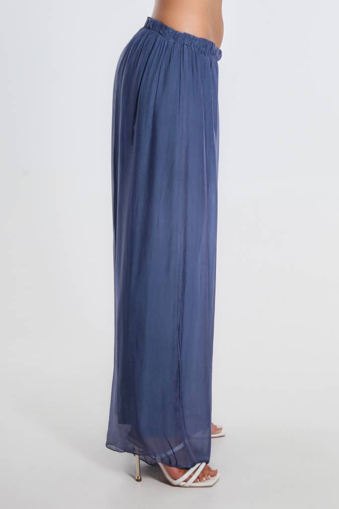 Roxy Silk Straight Leg Pant Orchid