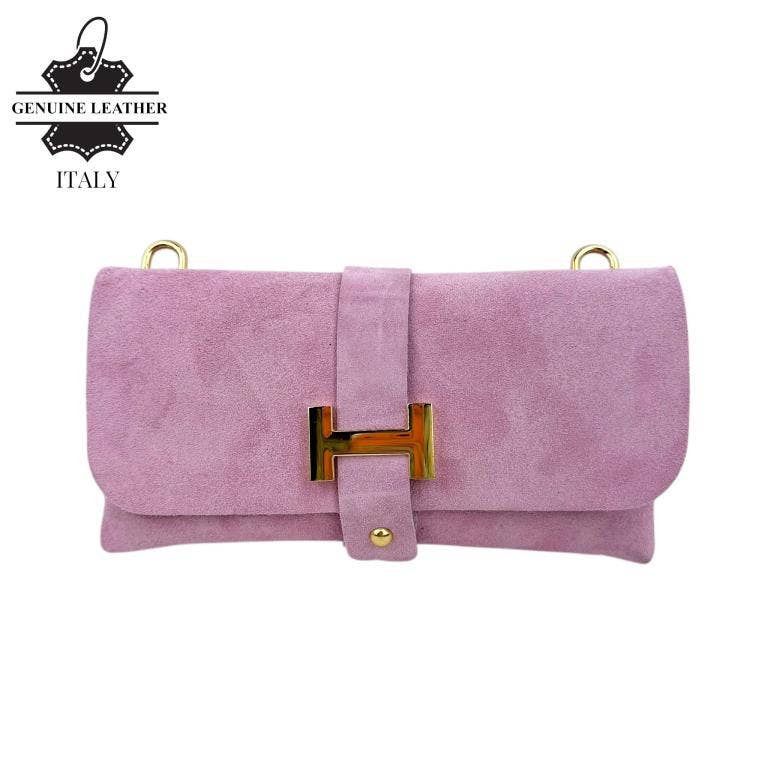 Brown Suede Italian Bag