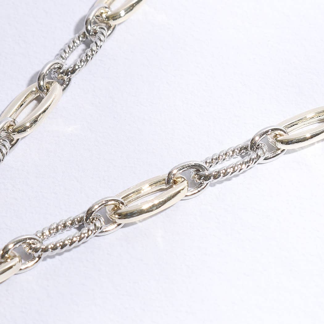 Clover Mop Gold Link Necklace: