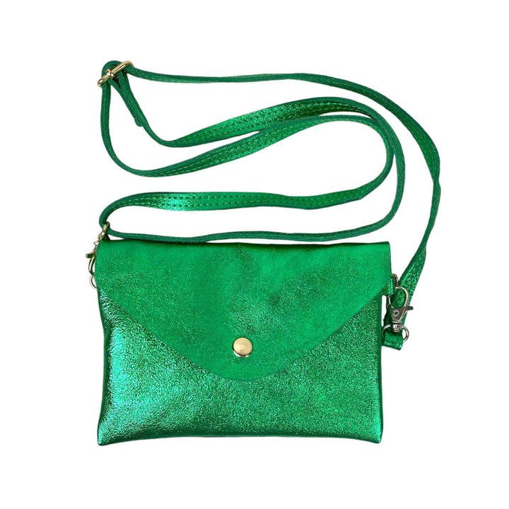 Leather Bag: Silver