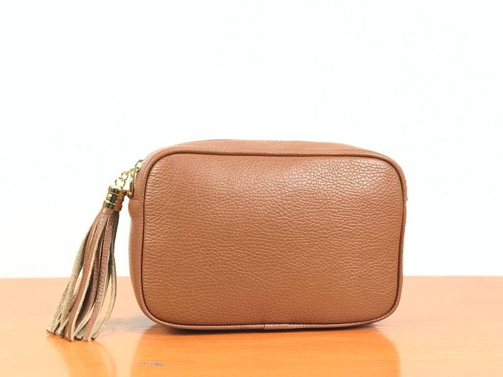 Genuine Leather Bag Tassel: Grass Green