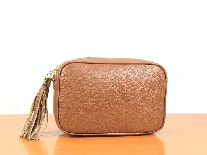 Genuine Leather Bag Tassel: Grass Green
