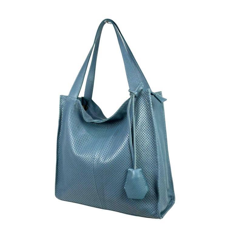 Leather Shopper Bag : Yellow