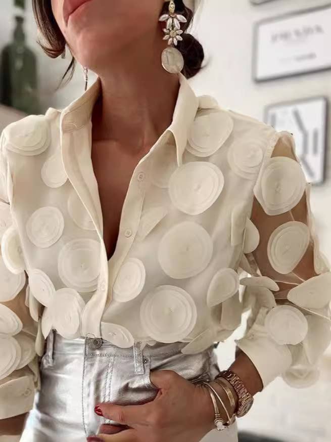 Mesh Circle Shirt: S