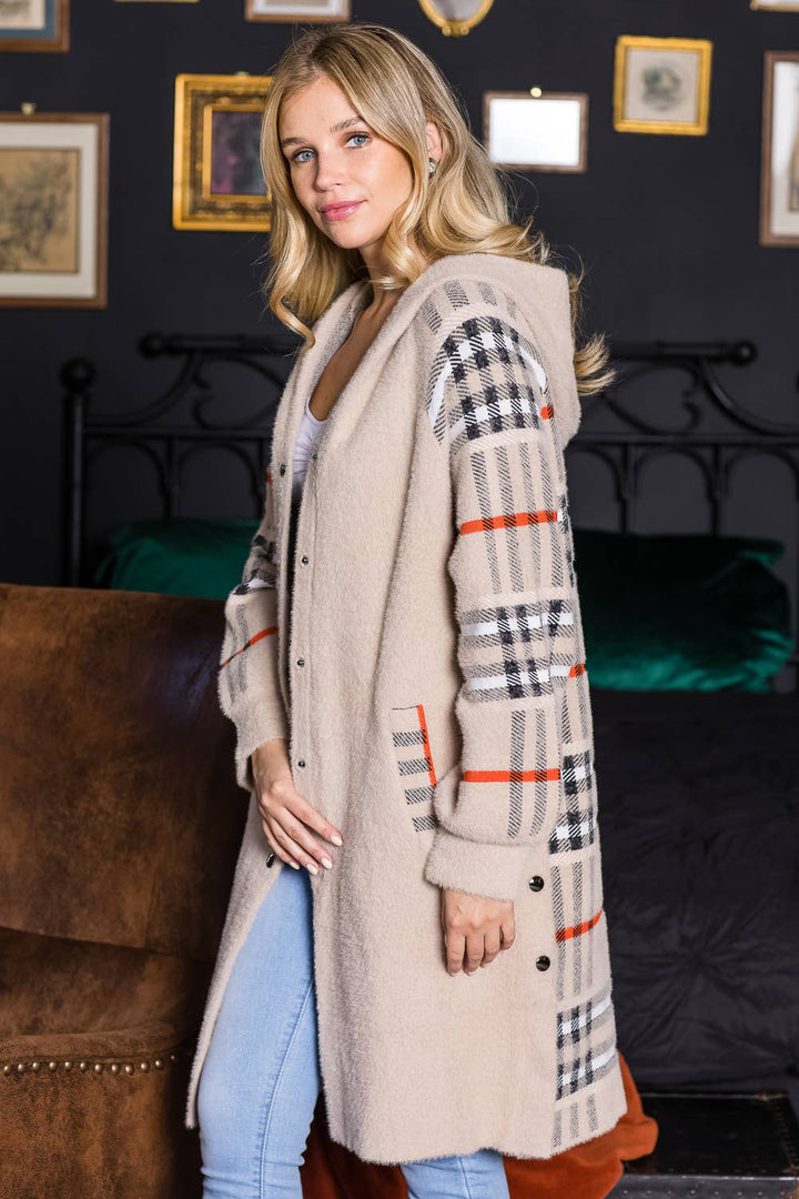 Sonnai Sweater Coat: Grey / M / 52092