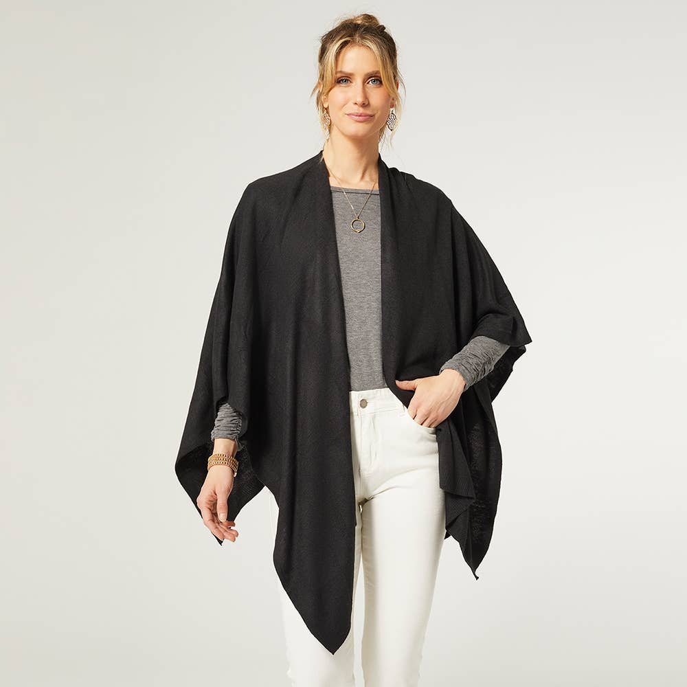 Kiara Lightweight Wrap: Black