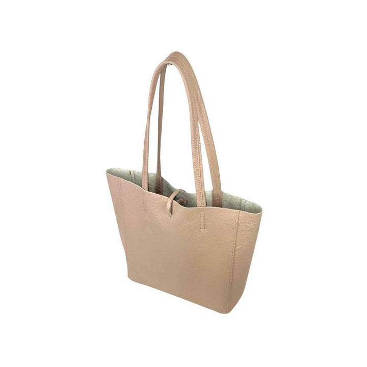 Leather Tote Bag Olive Green