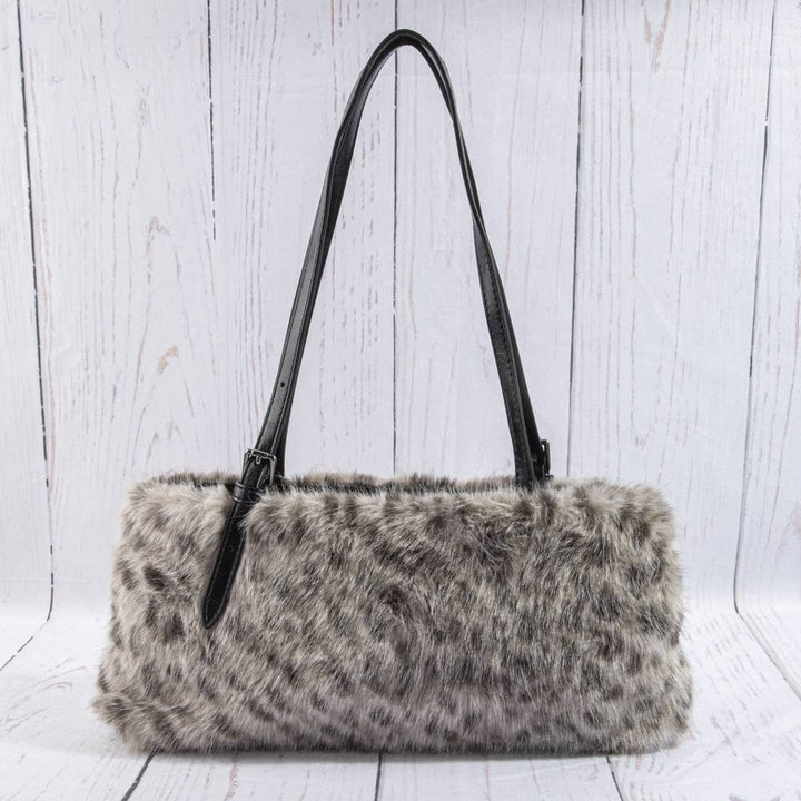 Leopard Print Plush Bag