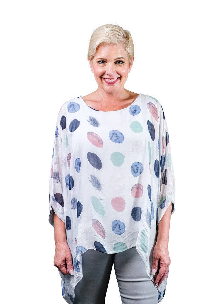 Circle Silk Kaftan (BQ201R):Olive