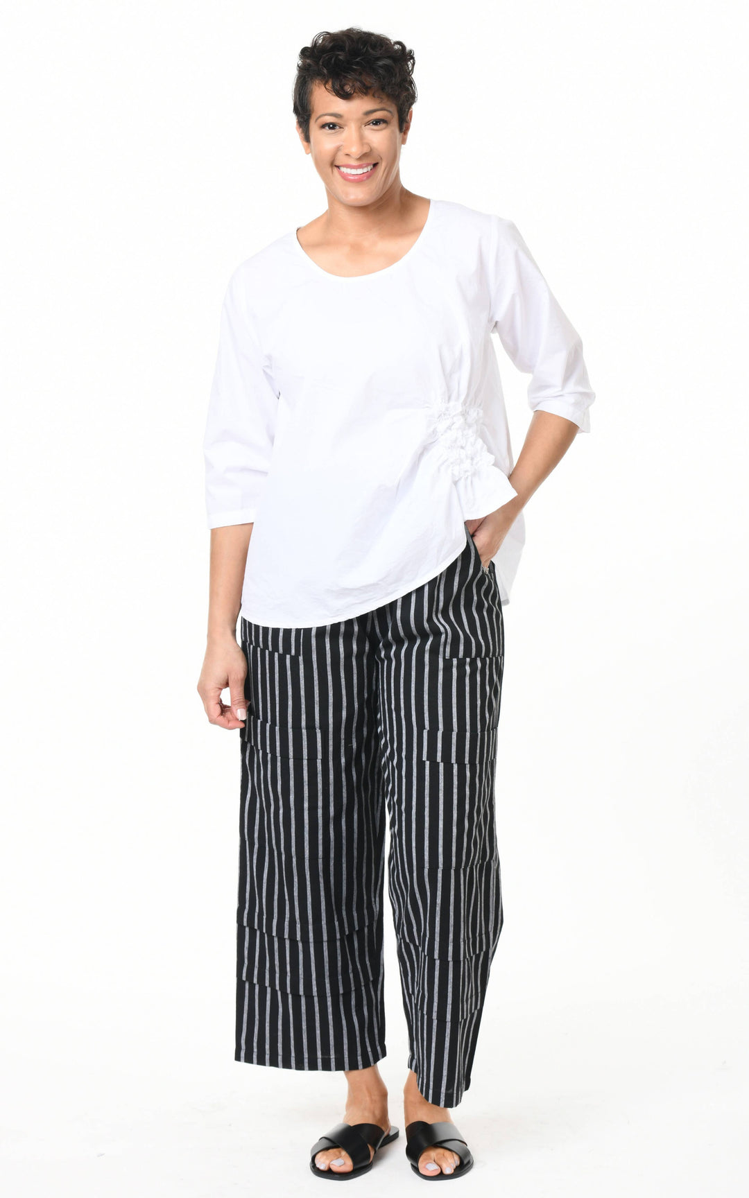 Tulip Clothing - CV143 Metro Pant in Somerset Stripe*: XS