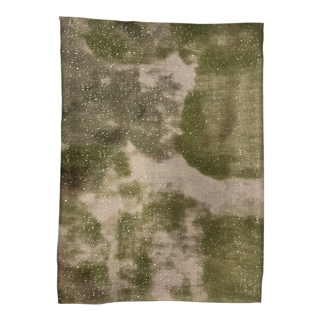 Smoke Marble Mist Scarf: Black