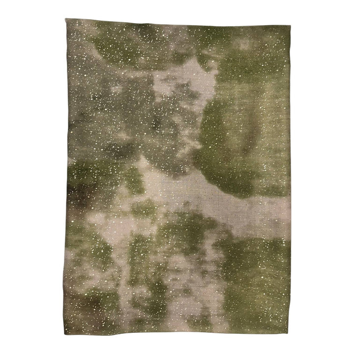 Smoke Marble Mist Scarf: Black