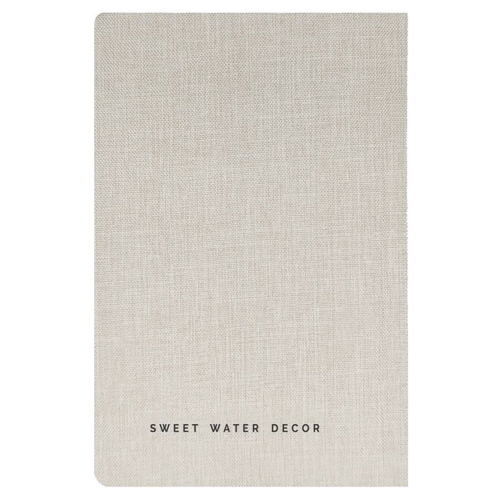 Tan One Line A Day Fabric Journal