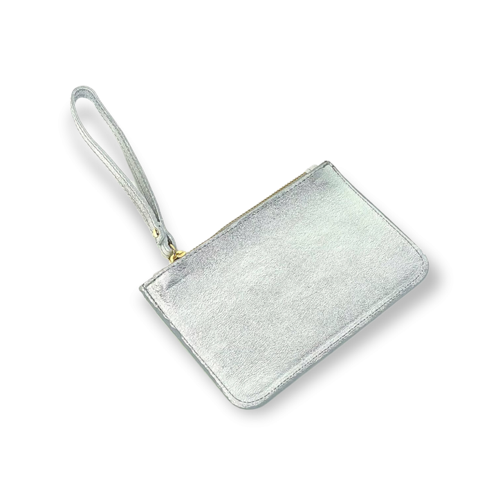 Genuine Leather Bag with Wrist Strap: Money / Large