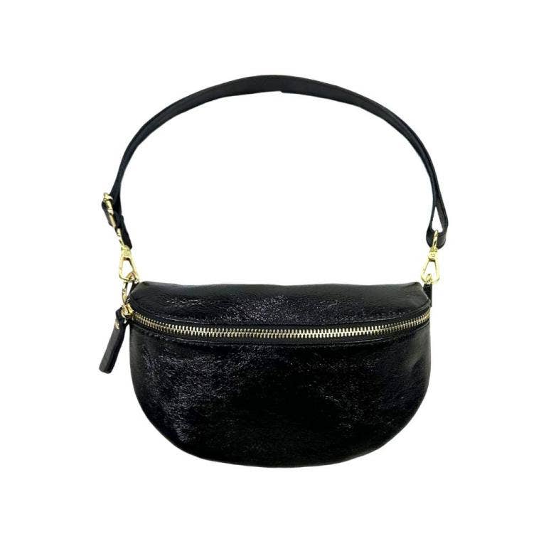 Metallic Leather Waist : Money
