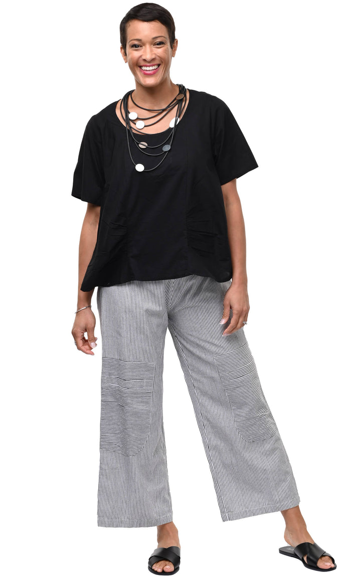 Tulip Clothing - CV404 Carmella Pullover in Black*: Black / XS