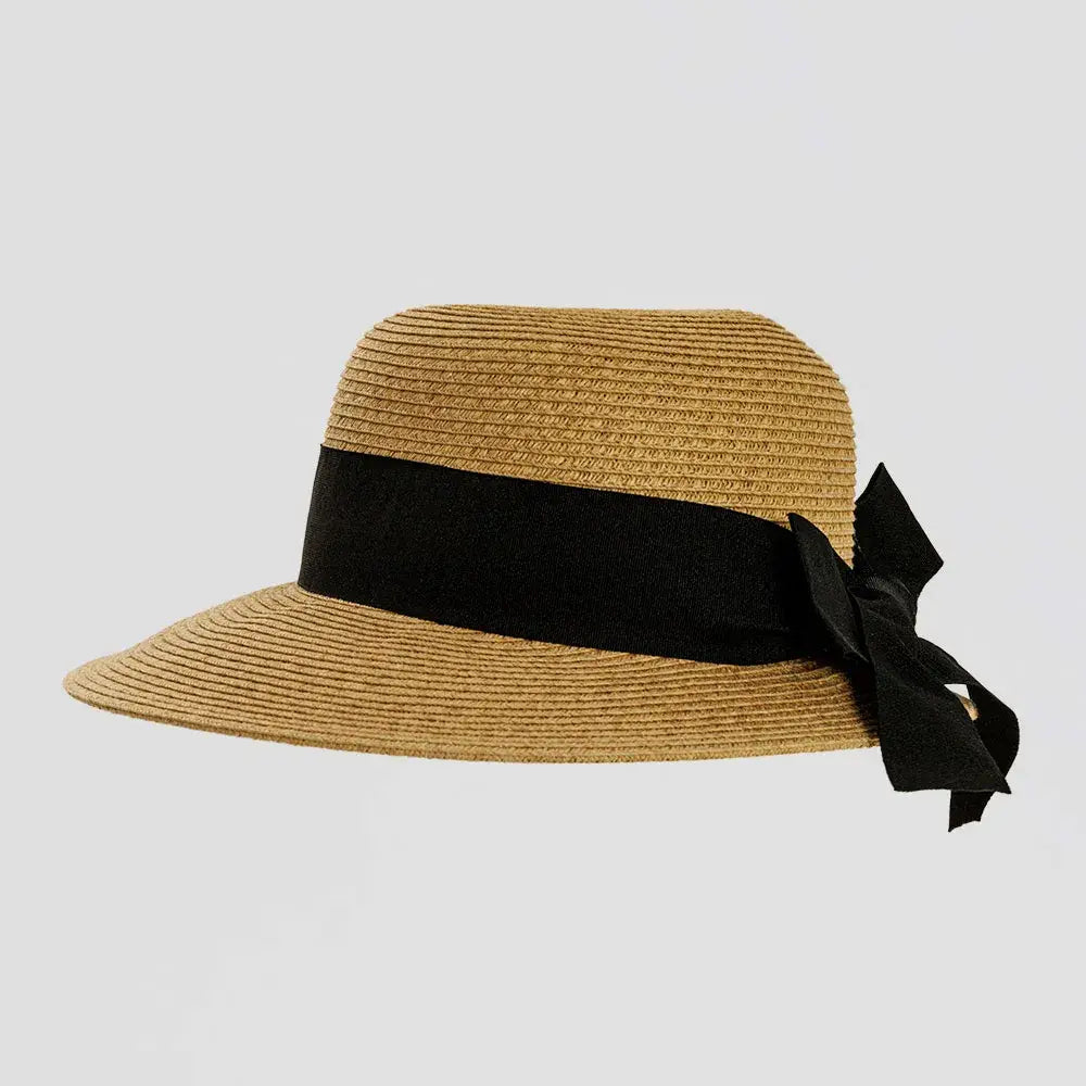 Face Saver Outdoor Straw Hat: Toast