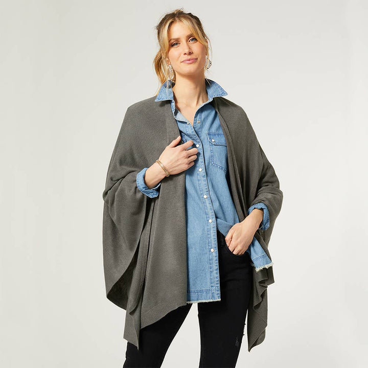Kiara Lightweight Wrap -Cloudy Grey