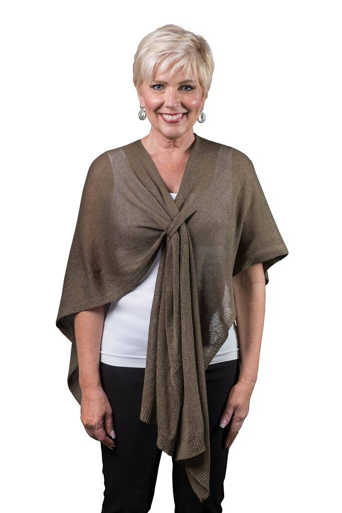 Aliya Cotton Wrap (W108): Bisque
