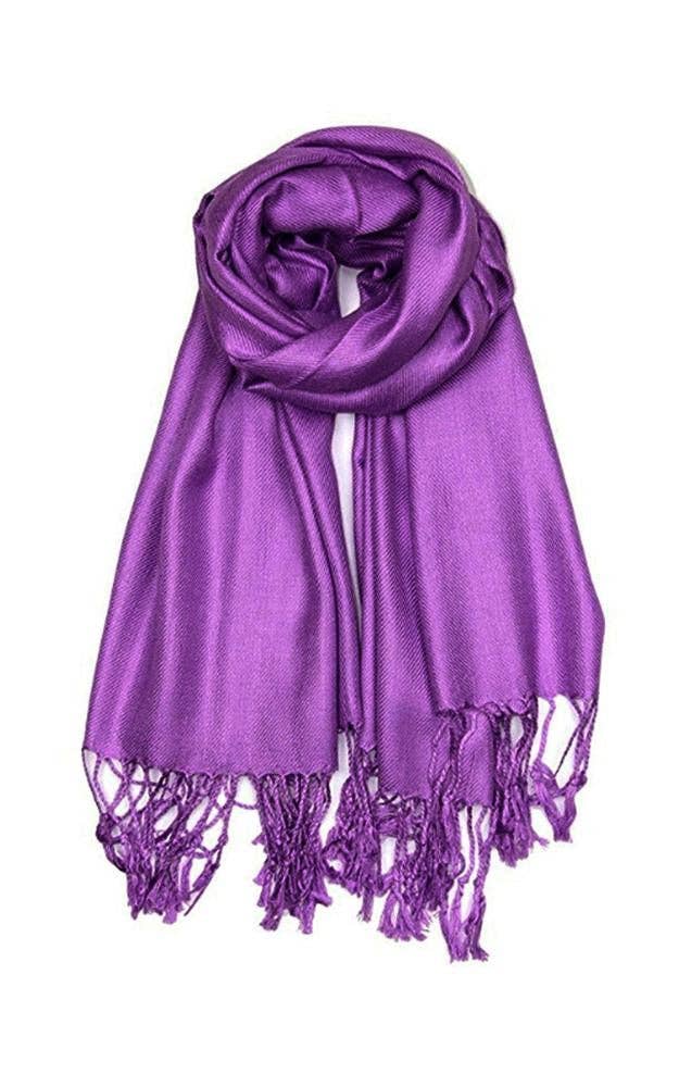 Purple Color Fashion Pashmina Shawl Scarf