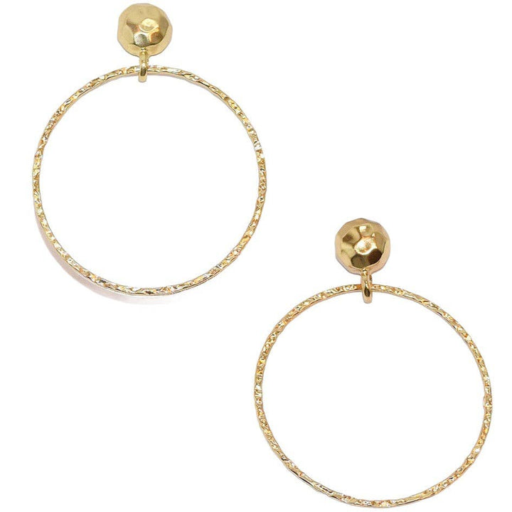 Hoop earrings: GOLD