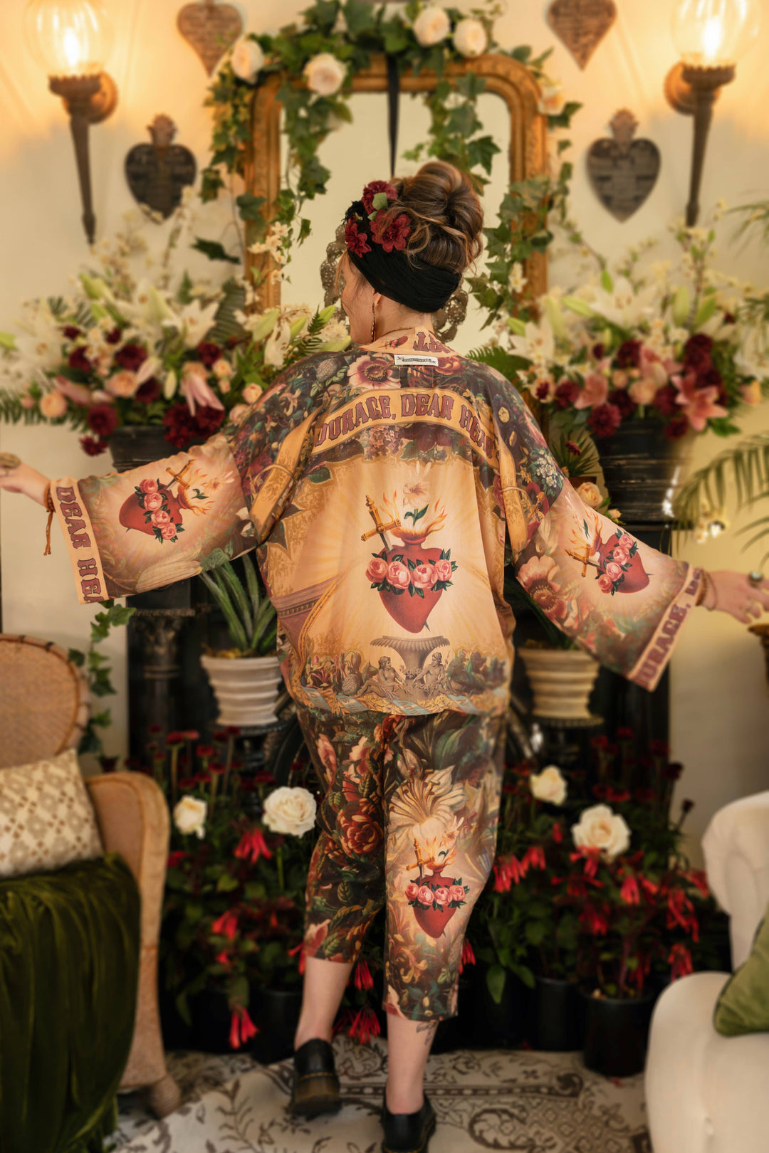 Courage Dear Heart Pixie Crop Kimono