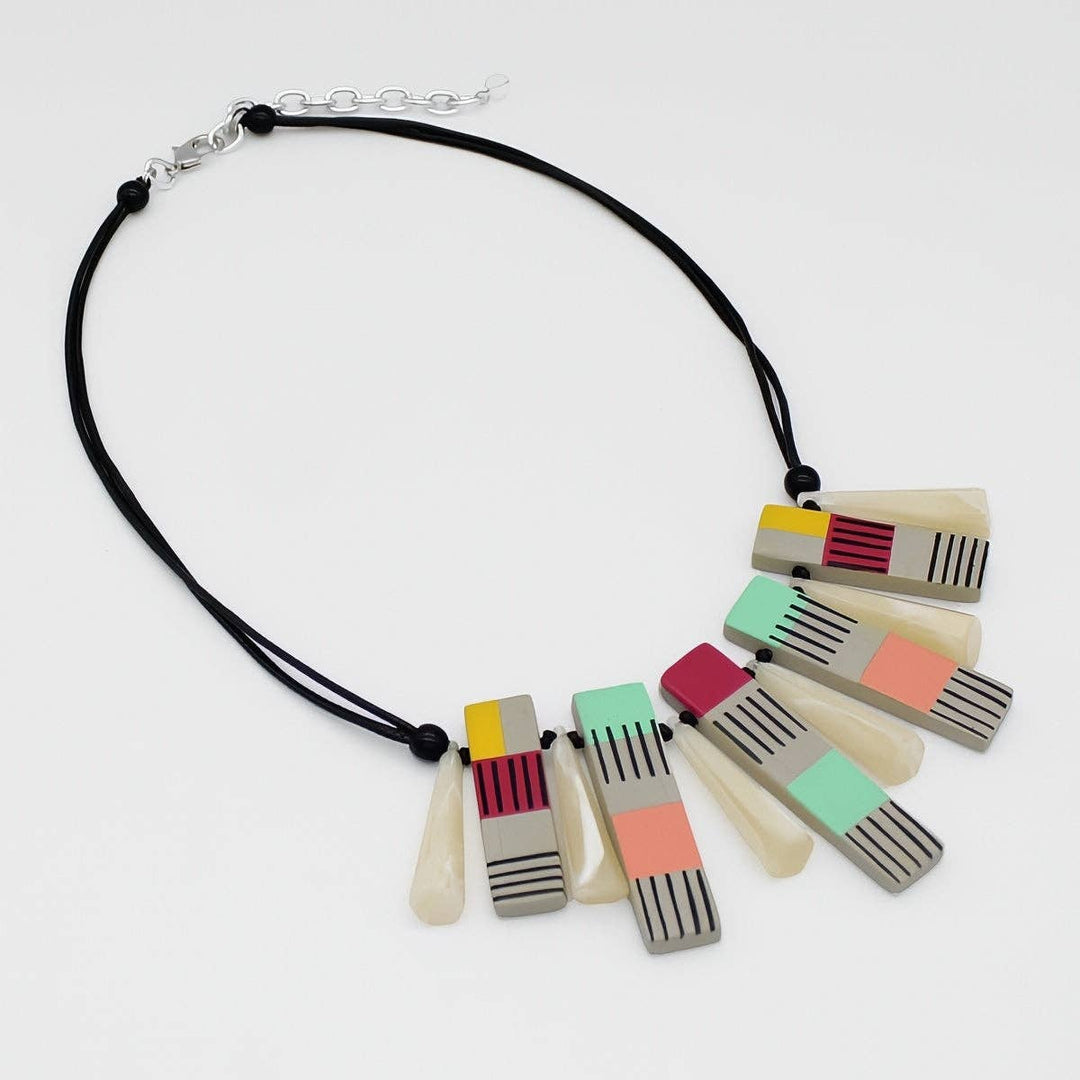 Vivid Cascade Charm Necklace
