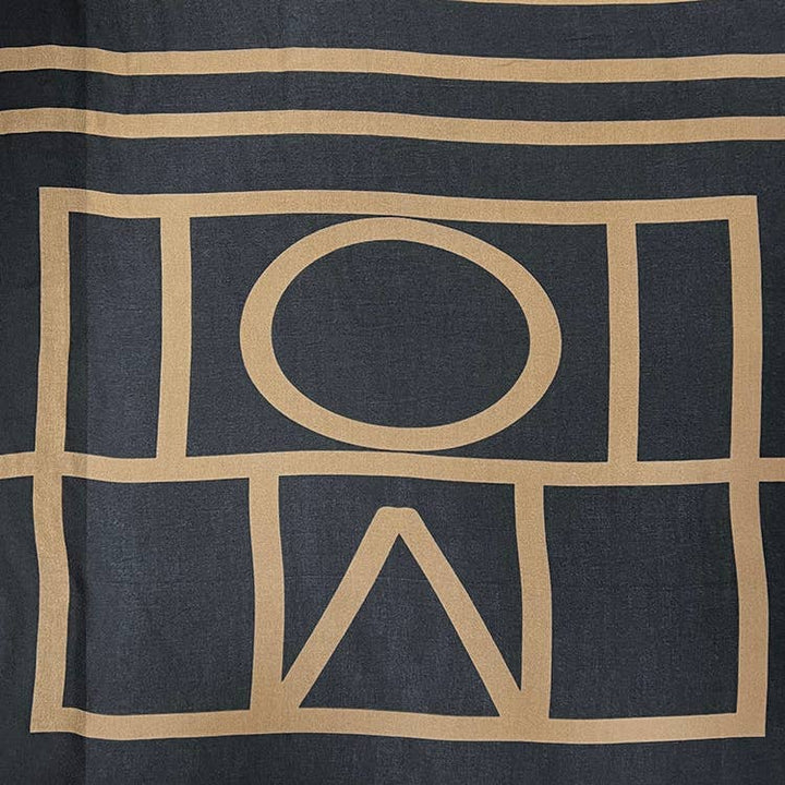 Women's Scarf Geometric : Black