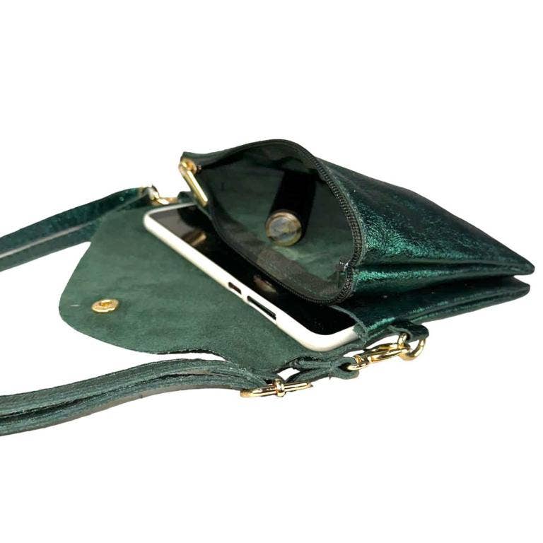 Leather Bag: Gold