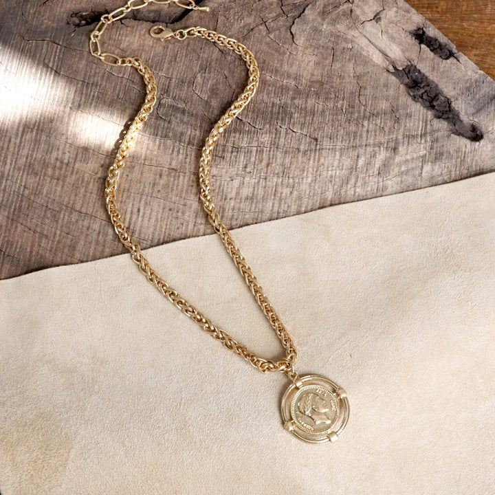 Coin Neck Gold-Chain