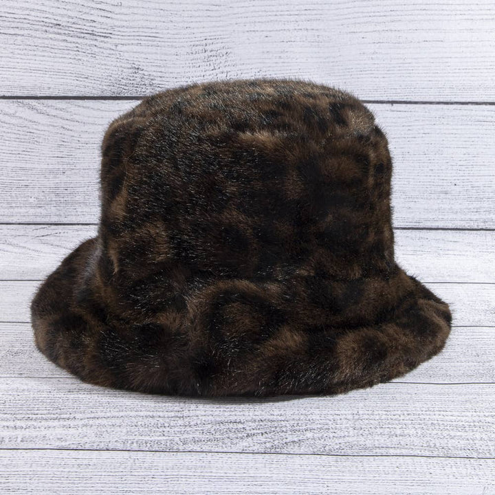 Leopard Plush Fur Hat