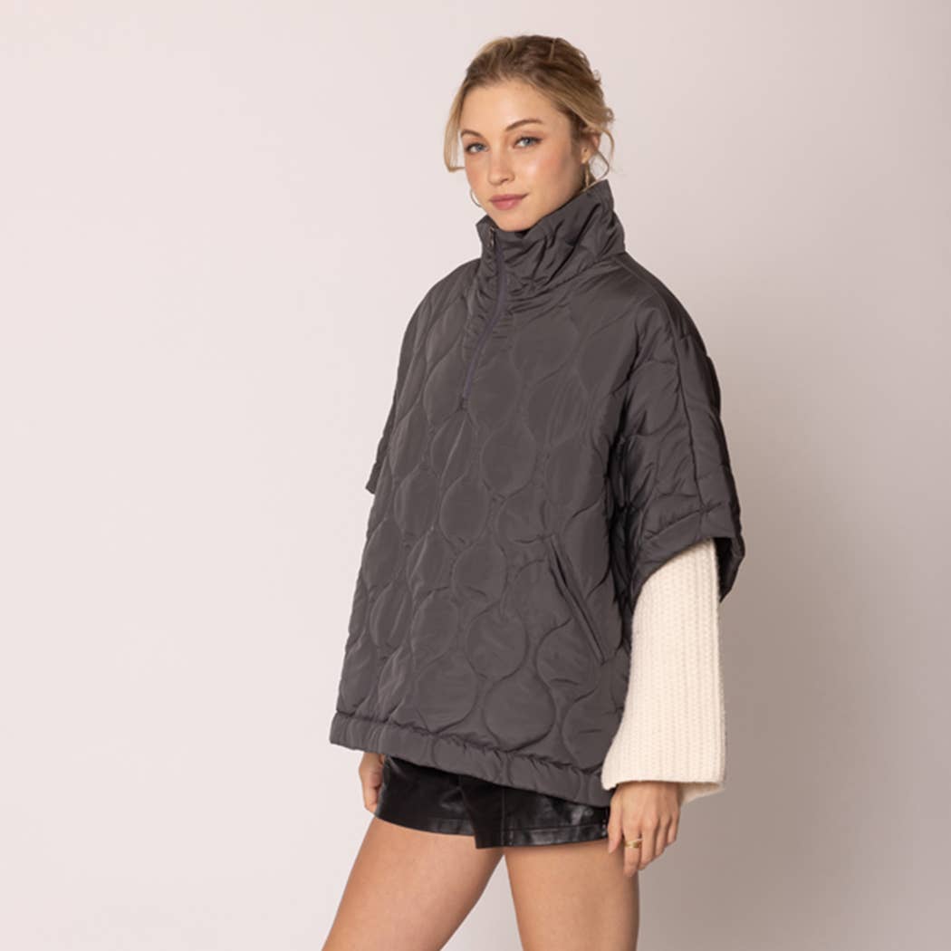 Quilted JKT : BLK / One Size