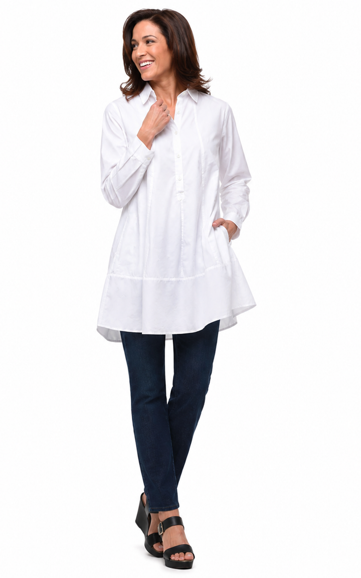Tulip Clothing - CV612 Gillian in White*: XS