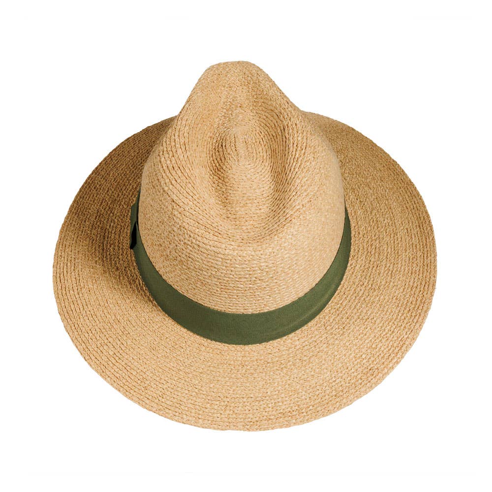 STRAW HAT BLK RIBBON