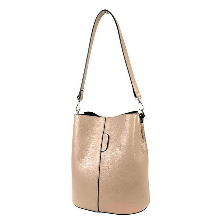 High Quality Italian Leather Shoulder Bag: Red