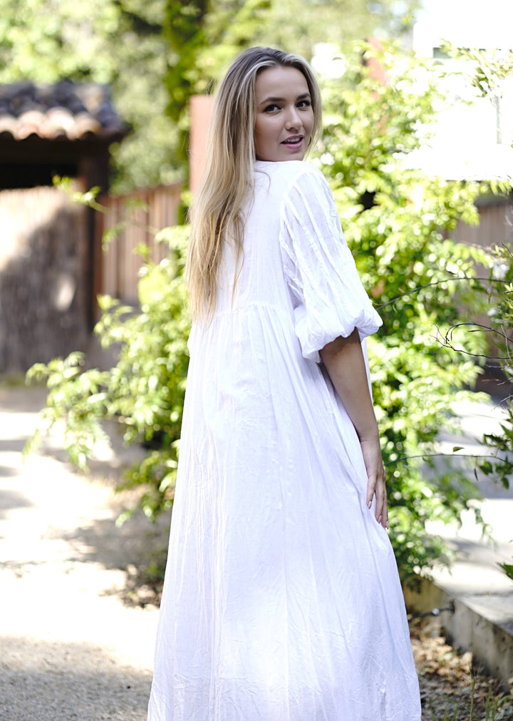 Zing Dress : White / S/M