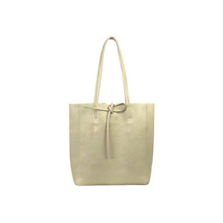 Leather Tote Bag: Black