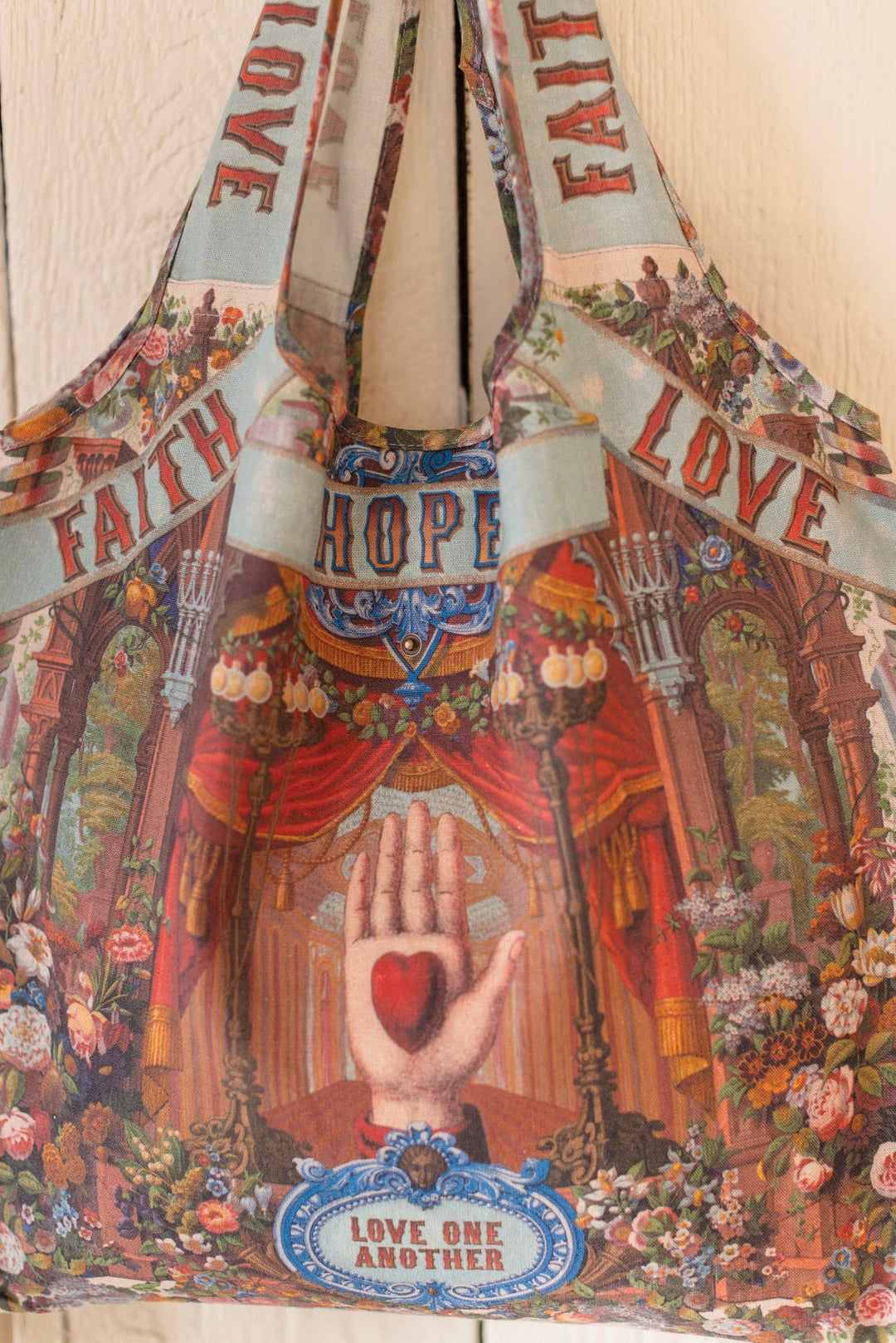 Love Language Heart  Linen Tote Bag