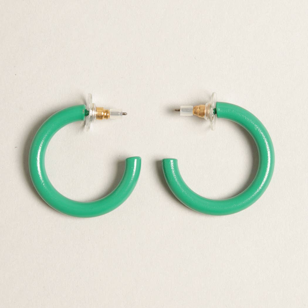 Hoop Post Earring / PINK