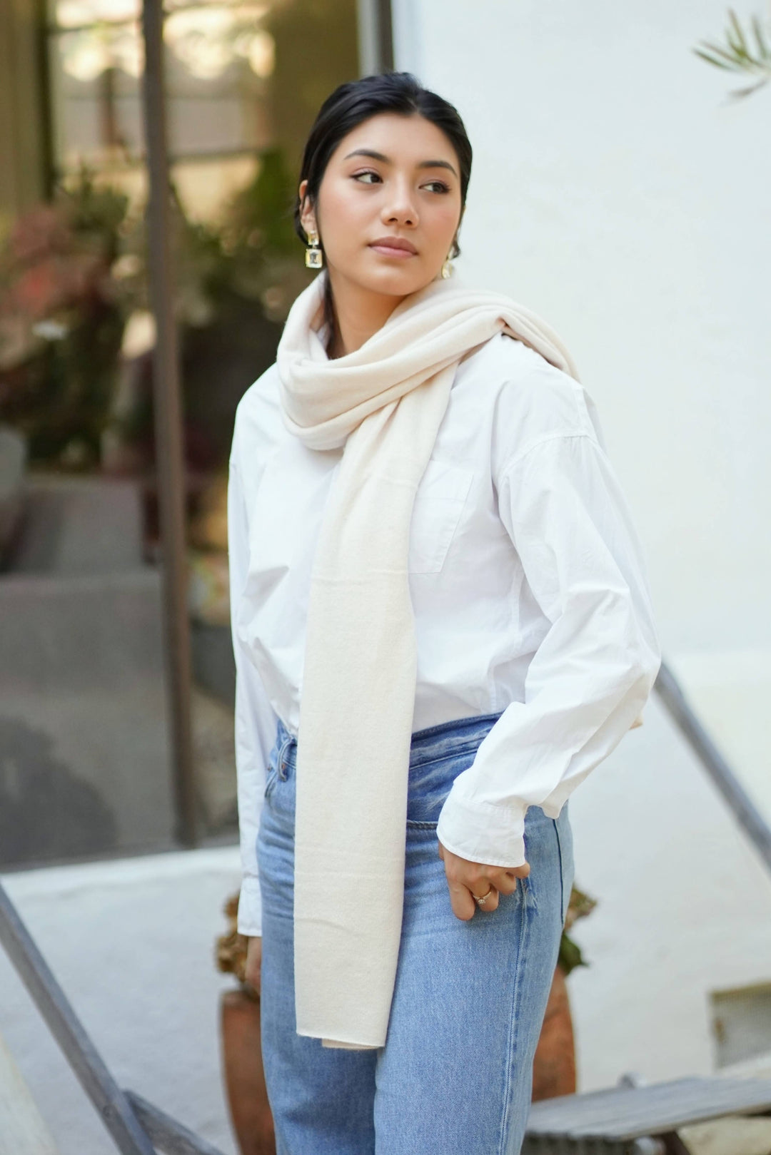 Dolma - Cashmere Scarf/Wrap Ivory