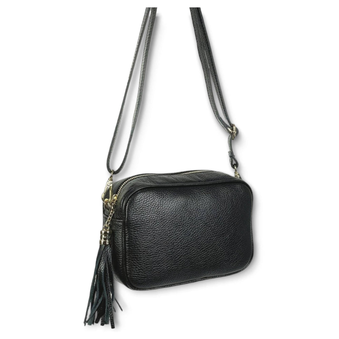 Genuine Leather Bag Tassel: Grass Green